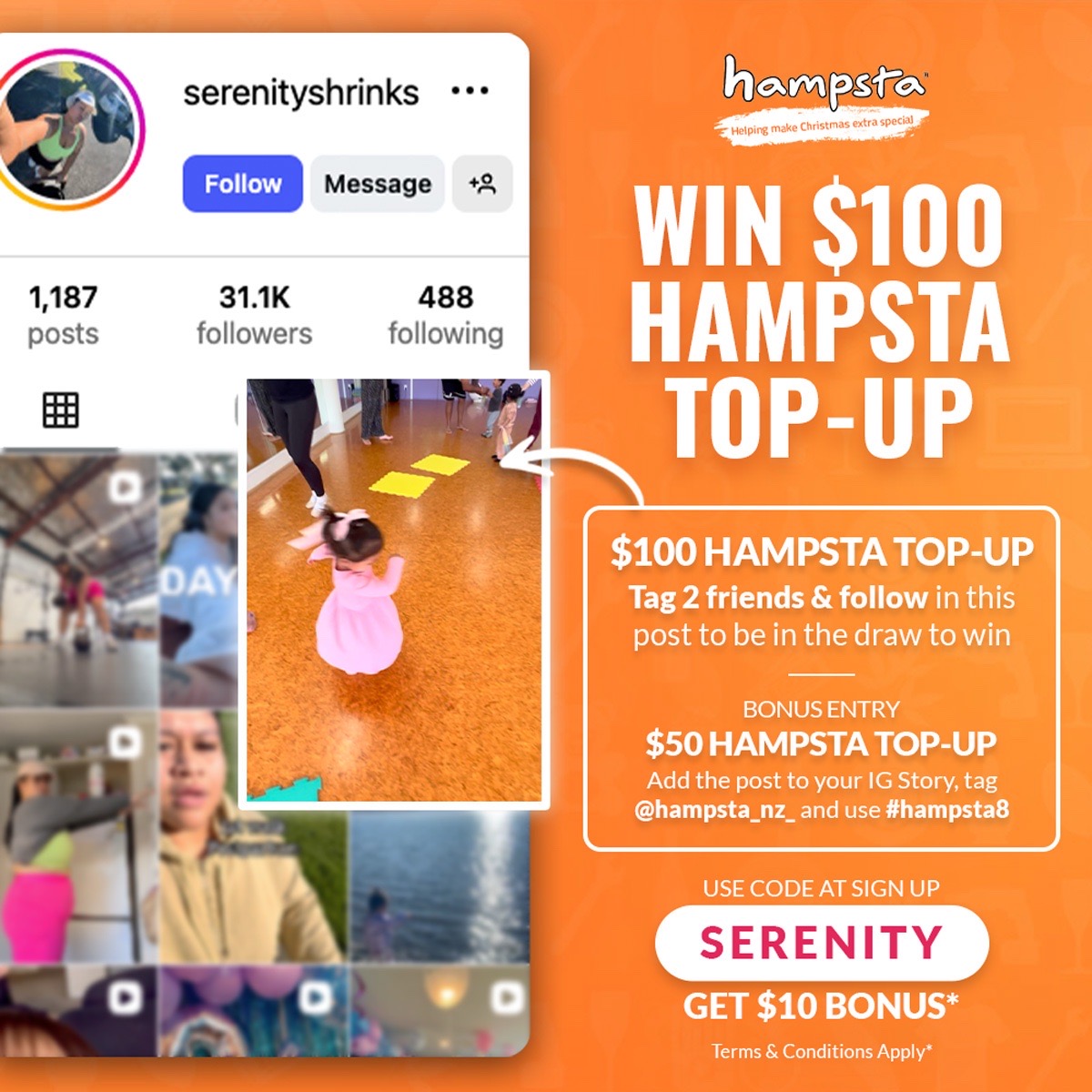 Hampsta Instagram Relaunch Giveaway